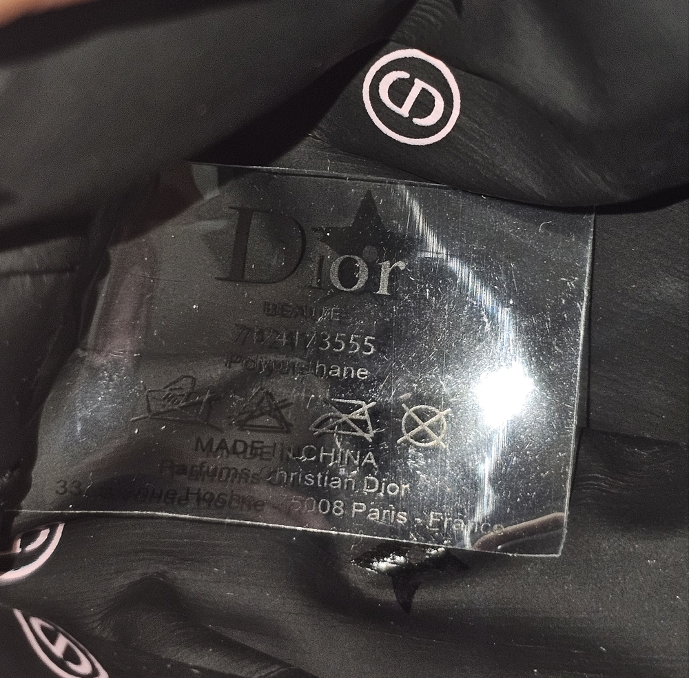 Christian Dior Black and Pink Clutch W/Crossbody Chain & Twilly Added - Picture 16 of 17